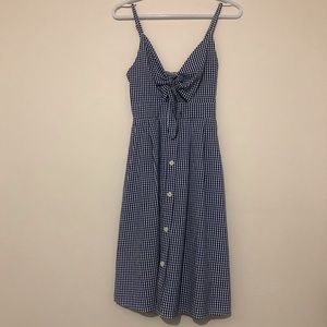 Blue and White Gingham Sun Dress